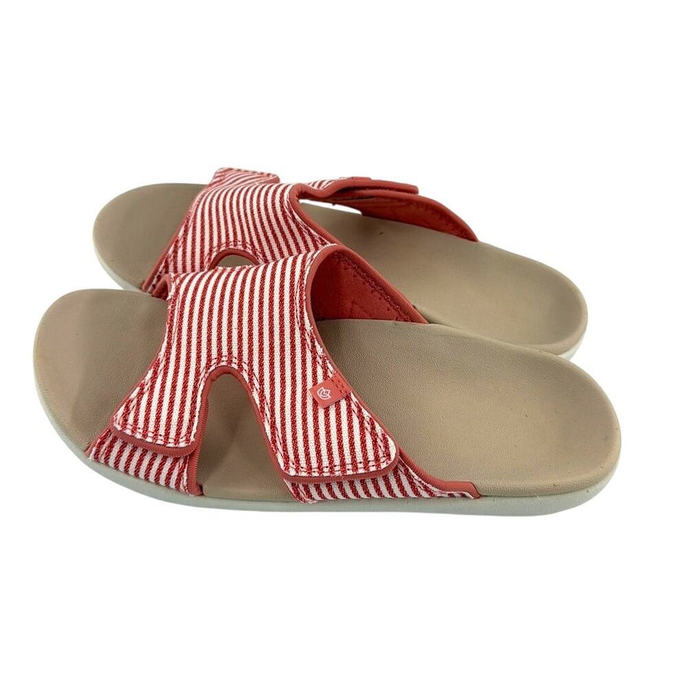 Spenco Women's Crabapple Kholo Stripe Slide Sandals Size 10 - Picture 6 of 11
